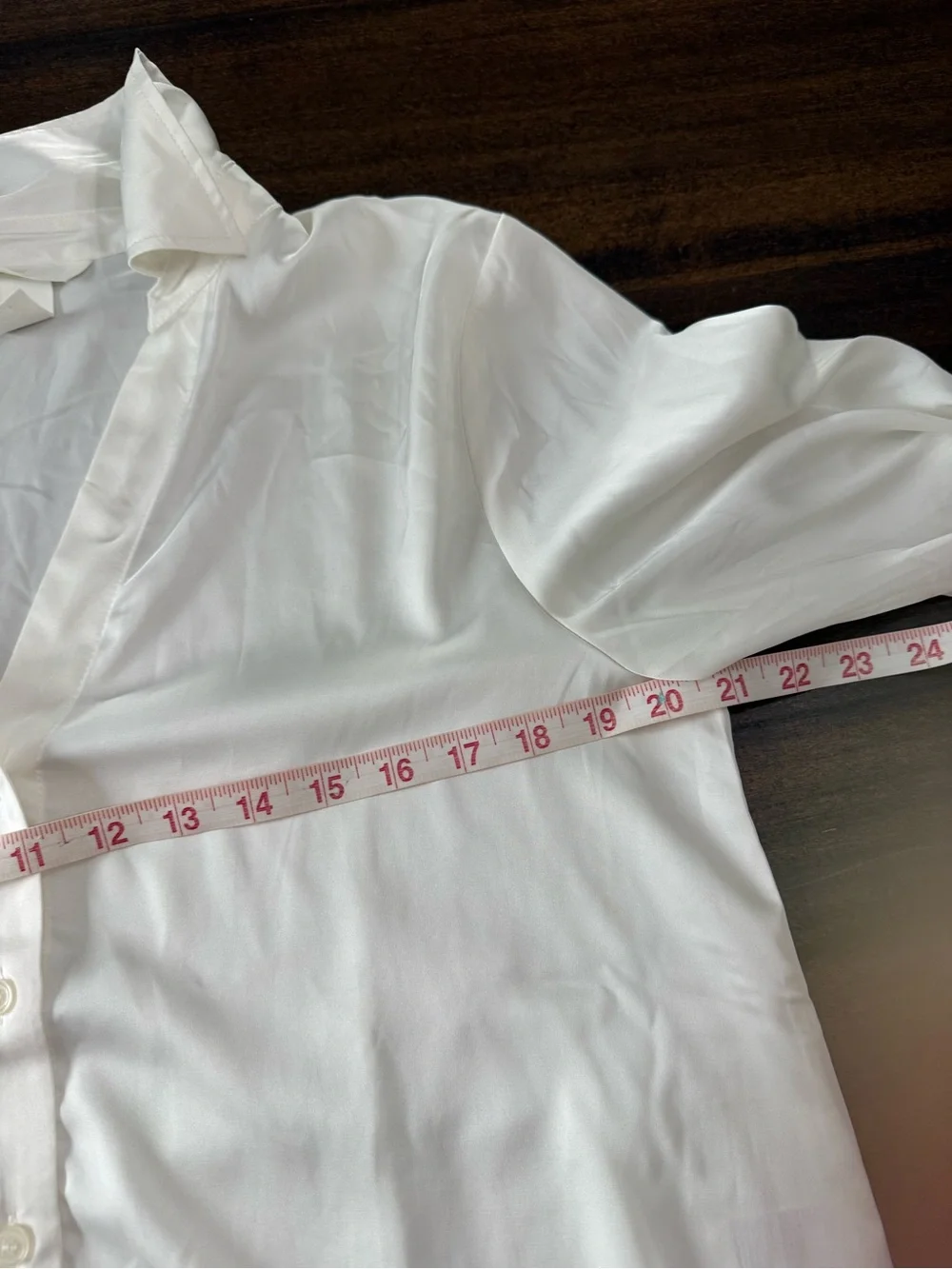 H&M Cream Button-Down Long Sleeve Blouse
